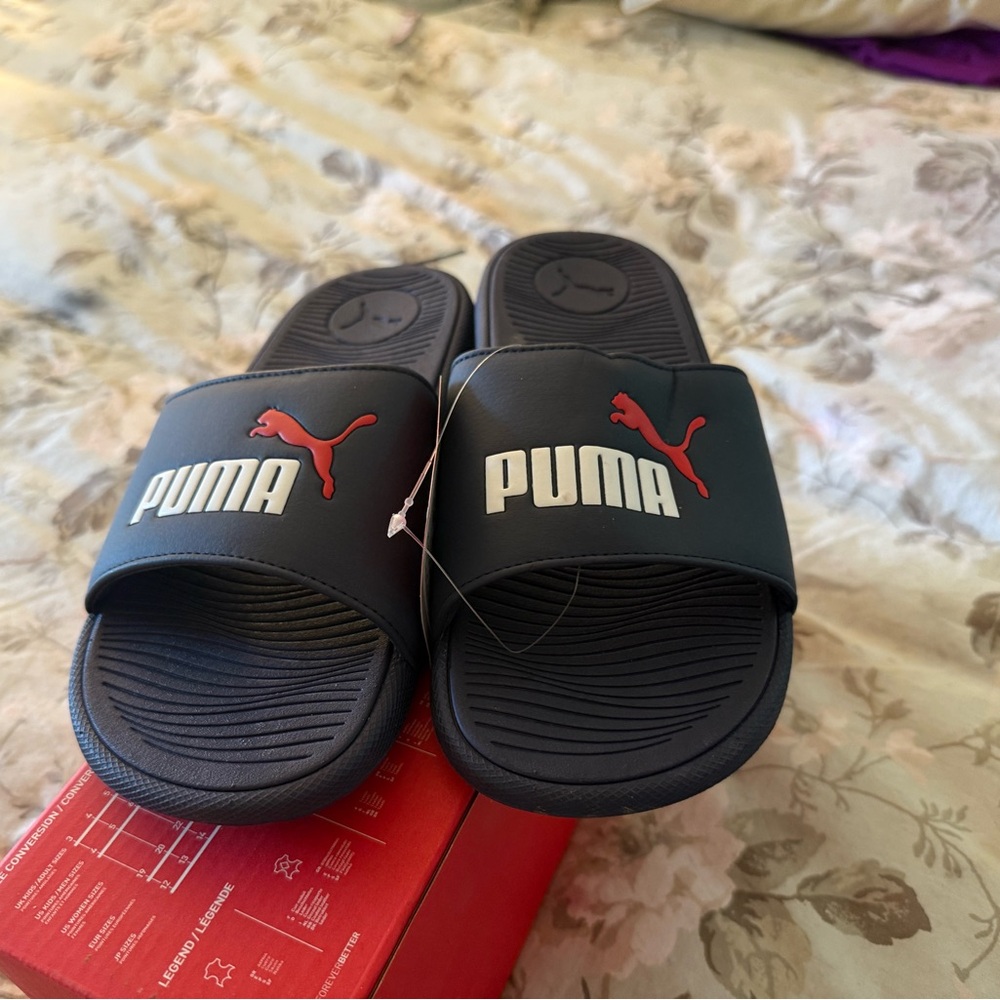 NWB and NWT Puma Black Cool Cat 2.0 Slides